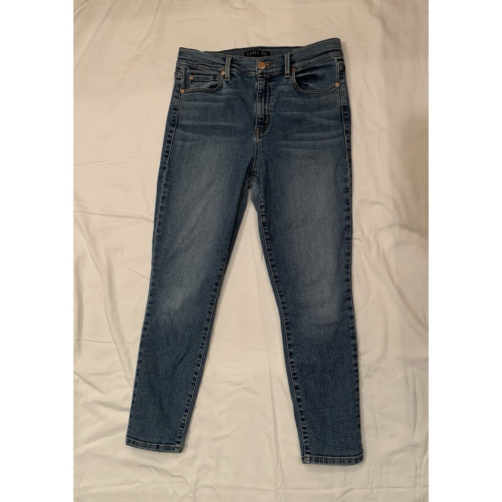 Level‎ 99 Anthropologie Jeans Women's Size 8 High Rise Skinny Crop Denim